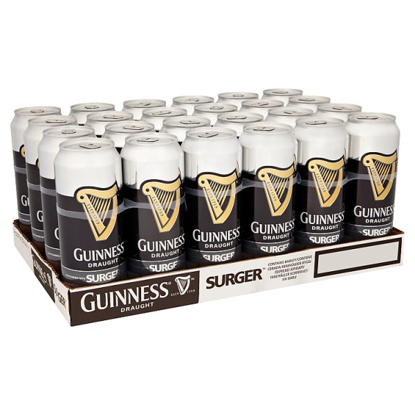 Guinness Draught Stout Beer Surger 24 x 520ml Can